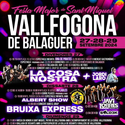 Festa Major de Vallfogona de Balaguer, 2024