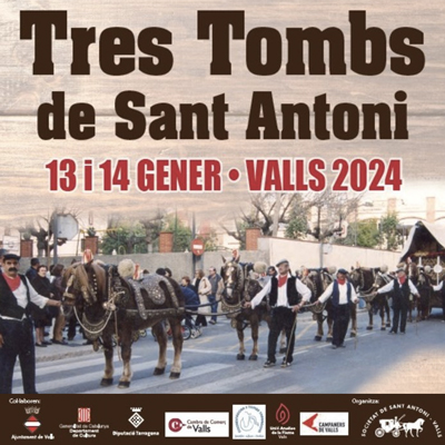 Tres Tombs de Sant Antoni a Valls, 2024