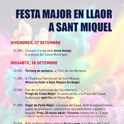 Festa Major de Sant Miquel a Vespella de Gaià, 2024