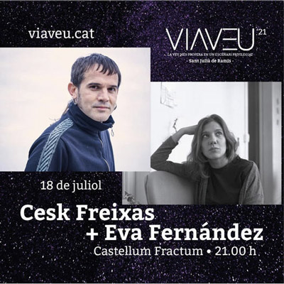 Concert de Cesk Freixas i Eva Fernández al Via Veu, Sant Julià de Ramis, 2021