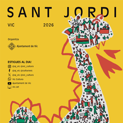 Diada de Sant Jordi a Vic