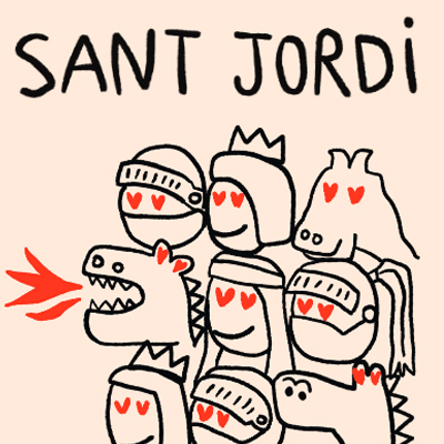 Diada de Sant Jordi a Vic
