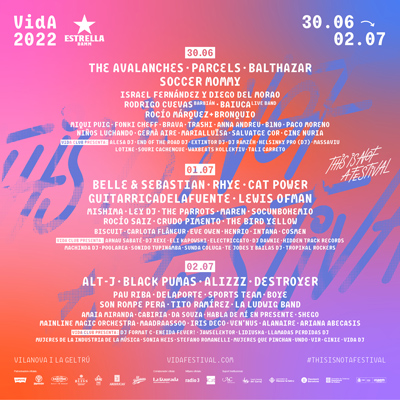 Vida Festival, Vilanova i la Geltrú, 2022