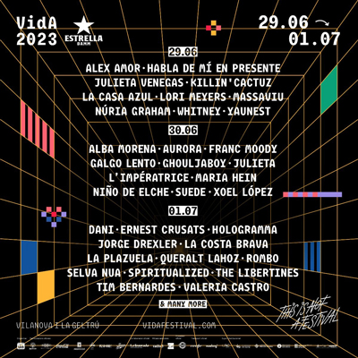 9è Vida Festival, Vilanova i la Geltrú, 2023