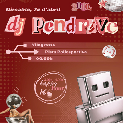 Festa amb Dj Pendrive del Jovent de Vilagrassa, 2026