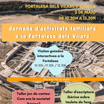 Visita interactiva amb tallers d'escriptura i jocs a la Fortalesa dels Vilars, Arbeca, 2024
