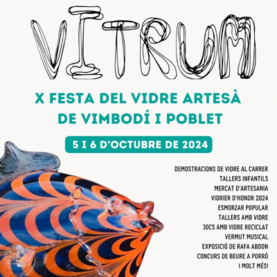 Vitrum, Festa del vidre artesà, Vimbodí i Poblet, 2024