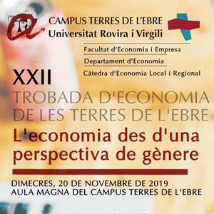 XXII Trobada d'Economia 'L'economia des d'una perspectiva de gènere' - URV 2019