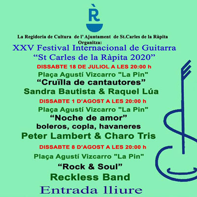 XXV Festival Internacional de Guitarra - La Ràpita 2020