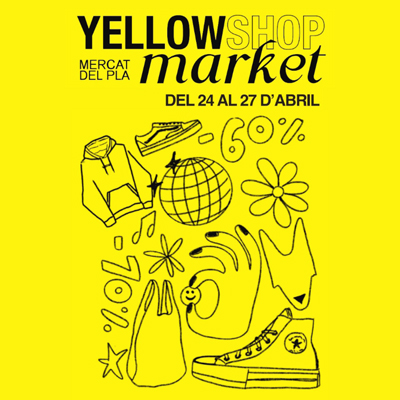 Yellowshop Market al Mercat del Pla, Lleida, 2025