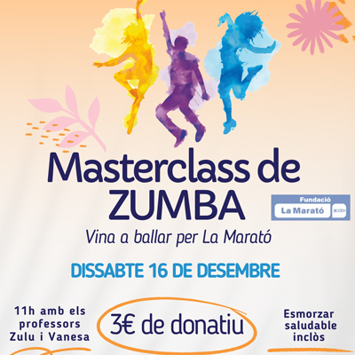 Masterclass de Zumba per la Marató de TV3 a Cambrils, 2023