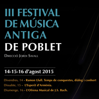 III Festival de Música Antiga de Poblet
