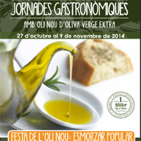 Jornades Gastronòmiques amb Oli Nou d'Oliva Verge Extra