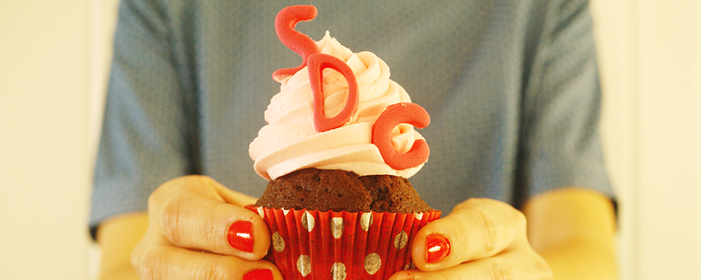 Cupcakes amb el logo de Surtdecasa.cat