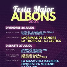 Festa Major d'Albons, 2024