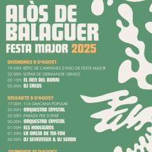 Festa Major d'Alòs de Balaguer, 2025