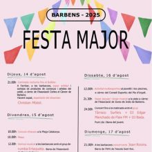 Festa Major de Barbens, 2025