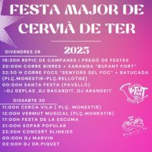 Festa Major de Cervià de Ter, 2025