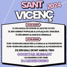 Festa Major de Sant Vicenç a Esterri d'Àneu, 2024