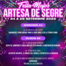 Festa Major d'Artesa de Segre 2025, Festa Major d'Artesa de Segre, 2025, Artesa de Segre, 
