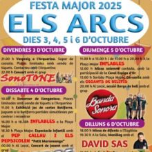 Festa Major dels Arcs 2025, Festa Major dels Arcs, 2025, Els Arcs, 