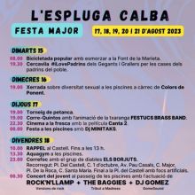 Festa Major de l'Espluga Calba, 2023