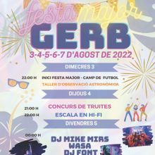 Festa Major de Gerb, 2022