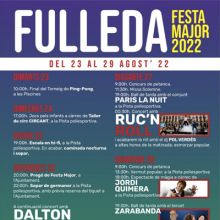 Festa Major de Fulleda, 2022