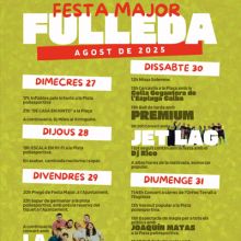 Festa Major de Fulleda, 2025