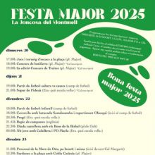 Festa Major de la Joncosa del Montmell, El Montmell, 2025
