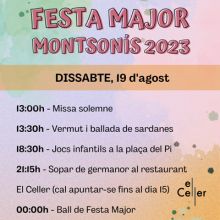 Festa Major de Montsonís, Foradada, 2023