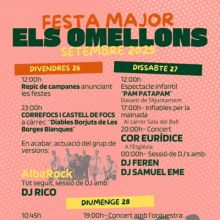 Festa Major dels Omellons, 2025