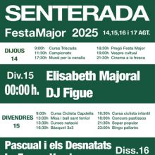 Festa Major de Senterada, 2025