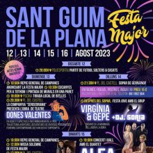 Festa Major de Sant Guim de la Plana, 2023