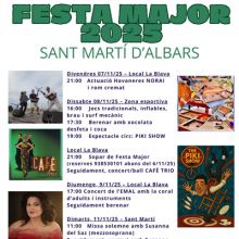 Festa Major de Sant Martí d'Albars, Lluçanès, 2025