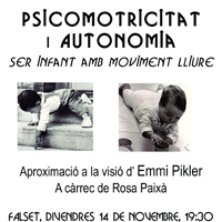 Xerrada 'Psicomotricitat i autonomia'