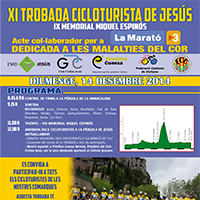 XI Trobada Cicloturista de Jesús a favor de la Marató de TV3
